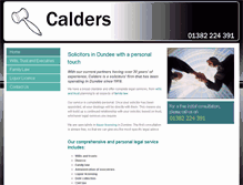Tablet Screenshot of calderssolicitors.co.uk